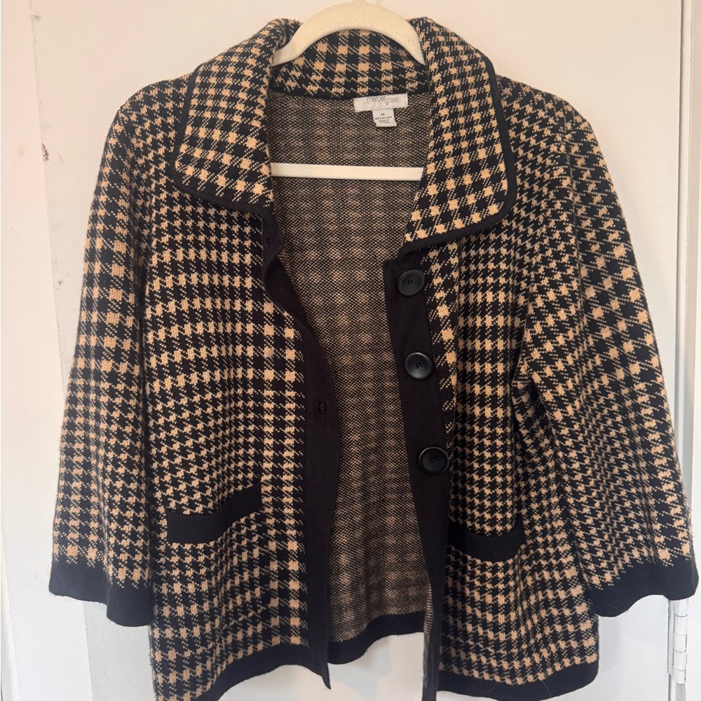Stylish Houndstooth Jacket